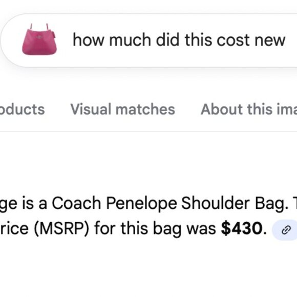 Coach Pebble Leather Crossbody Bag Vibrant Magenta HOT Pink Authentic Designer P - Picture 11 of 11